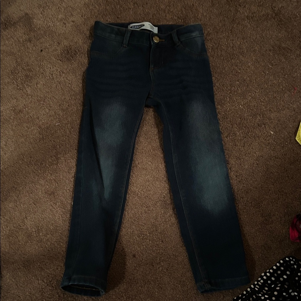 241) Old Navy ballerina says 24/7 girls Juggins Dark Blue Denim Jeans